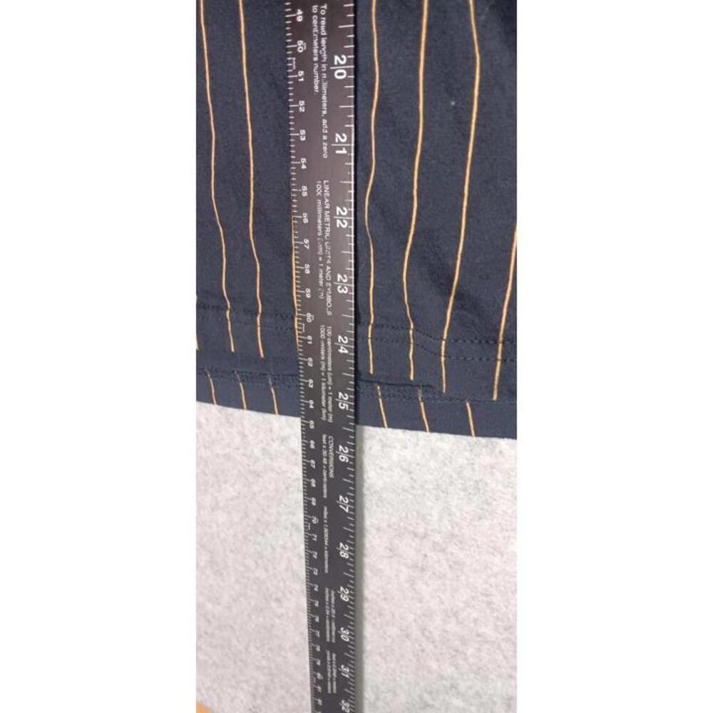 Denim & Flowers Ricky Singh Pullover Hoodie Mens Large Black And Gold Stripes... - Picture 8 of 10
